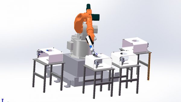 力星激光機器人激光焊接系統-六軸焊接